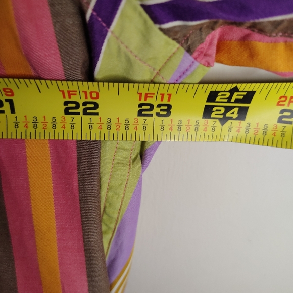 Robert Graham Men's Long Sleeved Shirt Size L Multo Color stripes - Picture 7 of 8